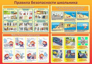 Стенд "Правила безопасности школьника" - fgospostavki.ru - Грозный