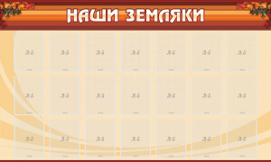 Стенд "Наши земляки" - fgospostavki.ru - Грозный