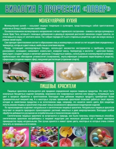 Стенд "Биология в профессии "повар"" - fgospostavki.ru - Грозный