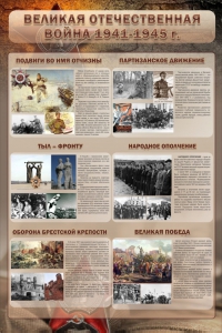 Стенд "Великая Отечественная война" (события) - fgospostavki.ru - Грозный