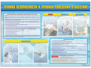 Стенд-уголок "Техника безопасности и правила поведения в бассейне" - fgospostavki.ru - Грозный
