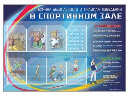 Стенд-уголок "Техника безопасности и правила поведения в спортивном зале" - fgospostavki.ru - Грозный