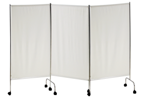 Ширма медицинская из нержавеющей стали на колесах 3 секции - fgospostavki.ru - Грозный