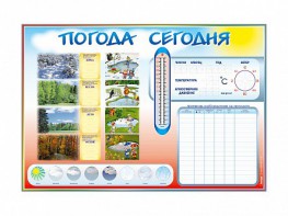 Стенд-уголок маркерный "Погода сегодня" - fgospostavki.ru - Грозный