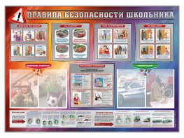 Стенд-уголок "Правила безопасности школьника" - fgospostavki.ru - Грозный