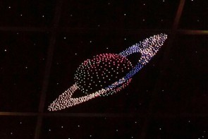 Потолок "Звездное небо с анимационным фибероптическим эффектом сатурн" - fgospostavki.ru - Грозный