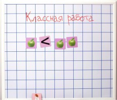 Магнитно-маркерная доска "Клетка" (86 см х 75 см) - fgospostavki.ru - Грозный