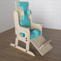 Стул для ребенка с ОВЗ с регулируемой подножкой «Адаптация» №2 - fgospostavki.ru - Грозный