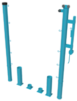 Стойки для большого тенниса с механизмом натяжения со стаканами - fgospostavki.ru - Грозный