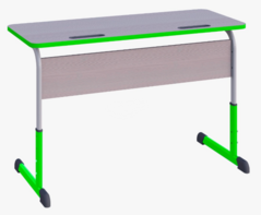 Парта SMARTY KEY двухместная регулируемая по высоте с антивандальной кромкой - fgospostavki.ru - Грозный