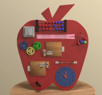 Бизиборд «Яблоко знаний» - fgospostavki.ru - Грозный