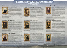 Стенд "Великие русские художники" - fgospostavki.ru - Грозный