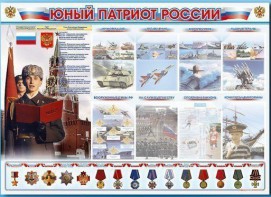 Стенд-уголок "Юный патриот России" - fgospostavki.ru - Грозный