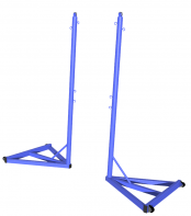 Стойка для бадминтона передвижная без противовеса (без сетки, 2 штуки) - fgospostavki.ru - Грозный