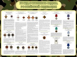 Стенд "Государственные ордена РФ" - fgospostavki.ru - Грозный