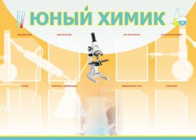 Стенд "Юный химик" Вариант 1 - fgospostavki.ru - Грозный