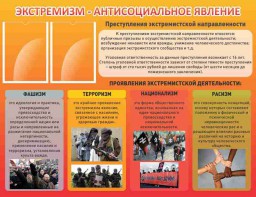 Стенд "Экстремизм-антисоциальное явление" - fgospostavki.ru - Грозный