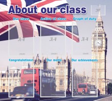Стенд "About our class" - fgospostavki.ru - Грозный