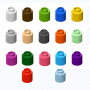  Элемент конструктора одиночный одноцветный Color Blocks 100 штук - fgospostavki.ru - Грозный